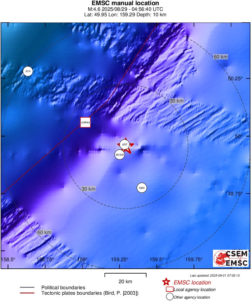 Earthquake data