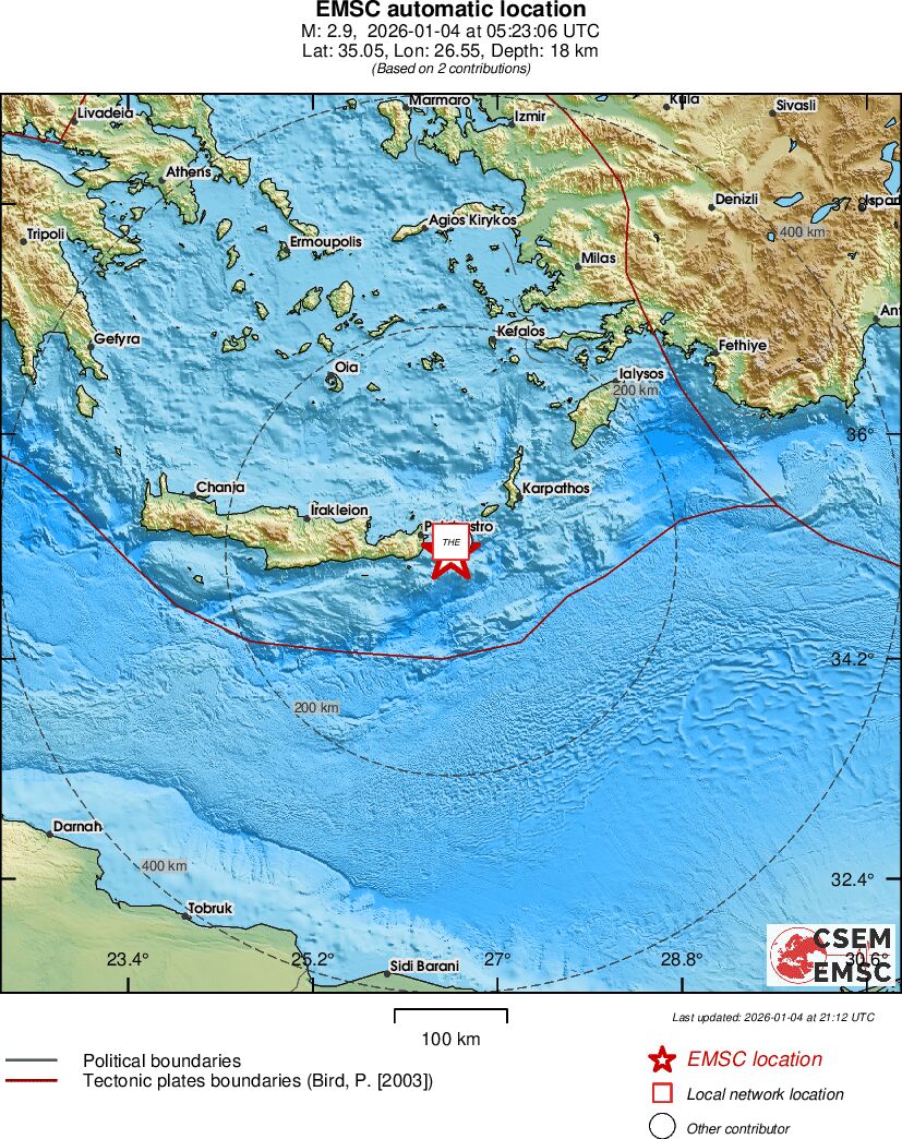 Earthquake data