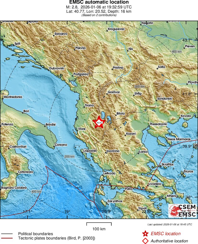 Earthquake data