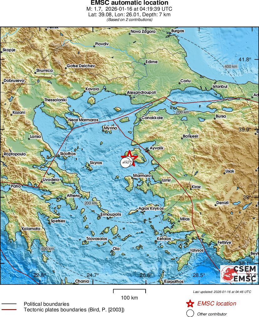 Earthquake data
