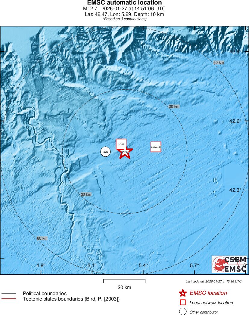 Earthquake data
