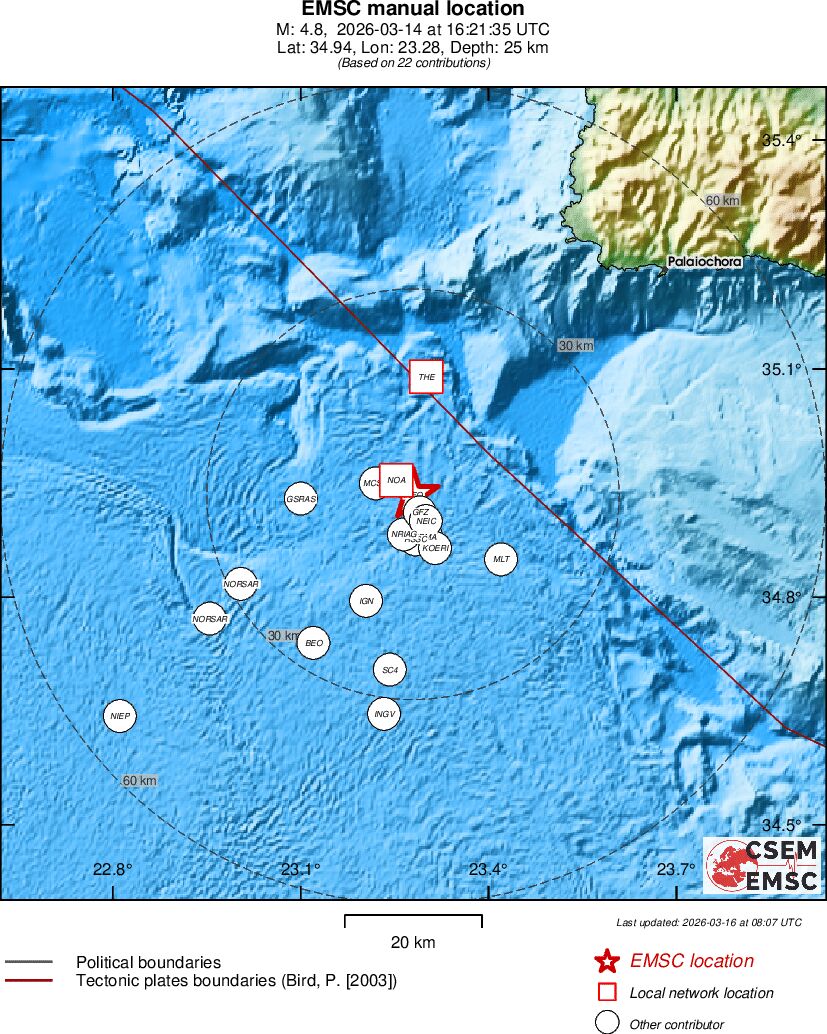 Earthquake data