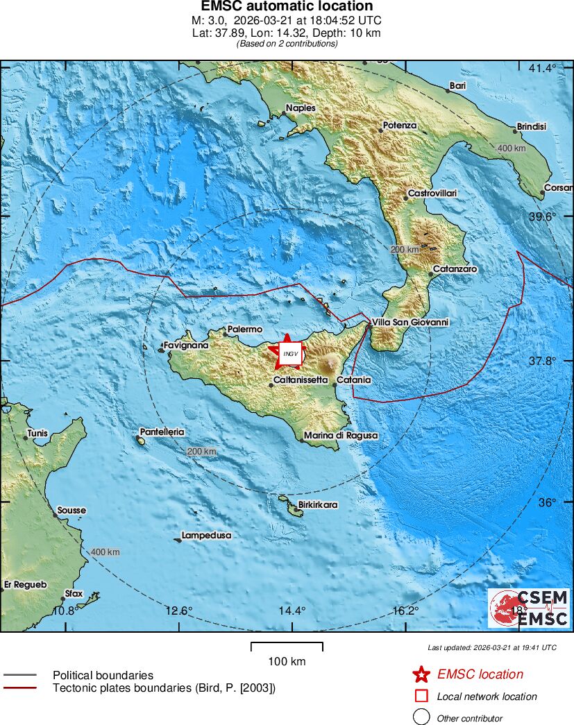 Earthquake data