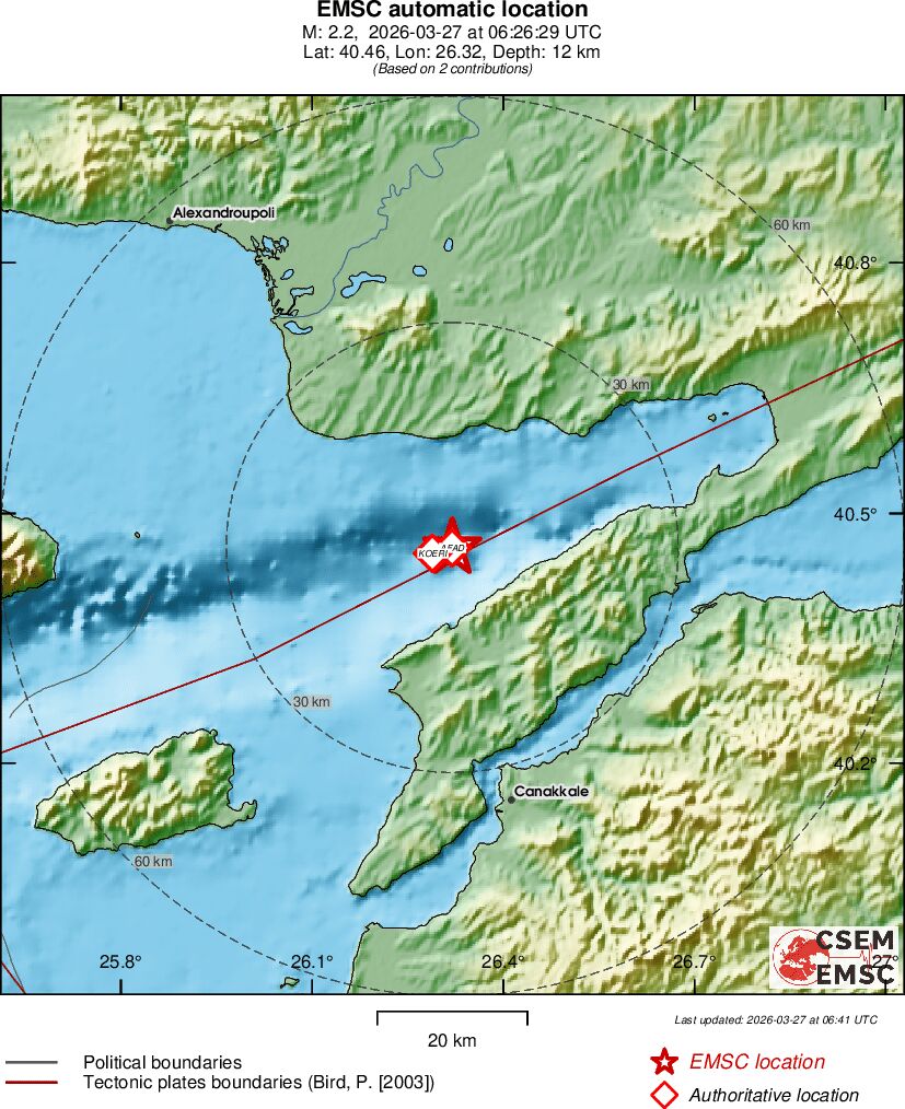 Earthquake data