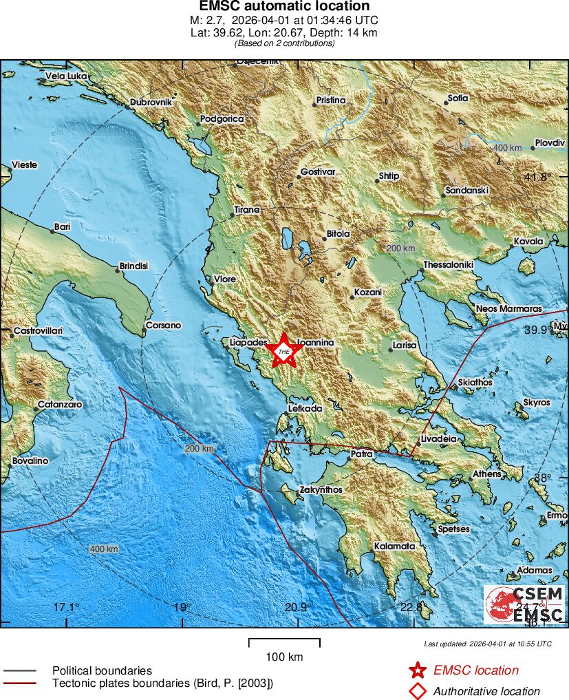 Earthquake data