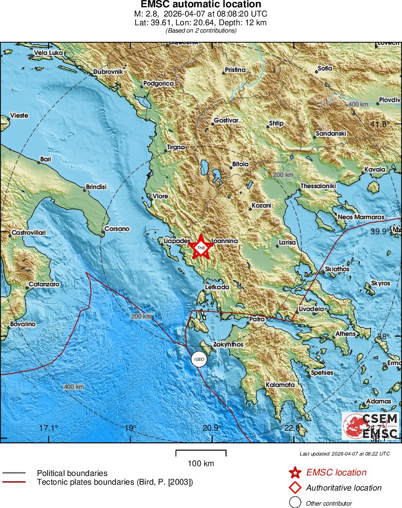 Earthquake data